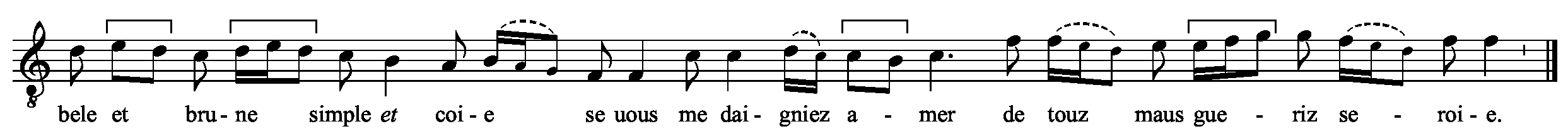 Refrain musical notation